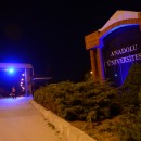 Anadolu Üniversitesi mavi ışıklandırması