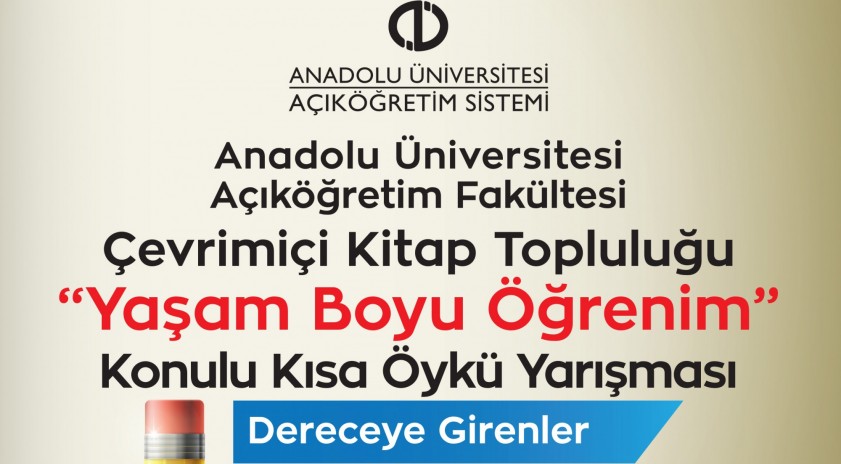 Açıköğretim Sistemi Kitap Topluluğu Öykü Yarışması sonuçlandı