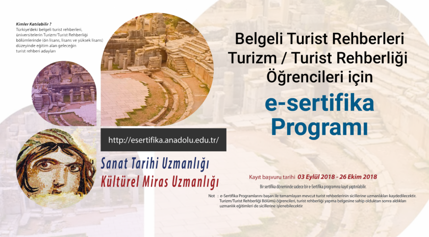 Turist rehberliğinde uzmanlık eğitimi programlarının kayıtları sürüyor