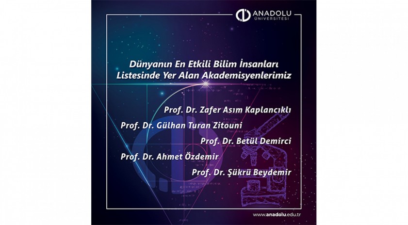 Üniversitemiz akademisyenleri “Dünyanın En Etkili Bilim İnsanları” listesinde