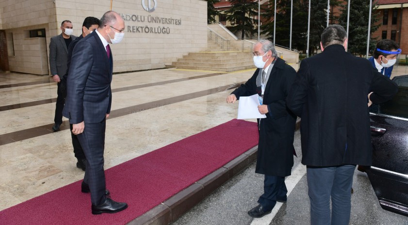 Prof. Dr. Yılmaz Büyükerşen, Rektör Erdal’ı ziyaret etti