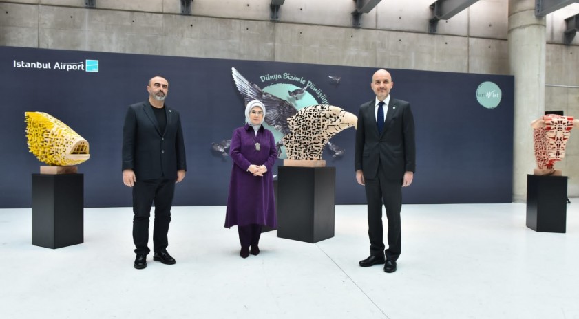 “Atıktan Sanata” projesinde Prof. Rahmi Atalay’ın eserleri büyük ilgi gördü