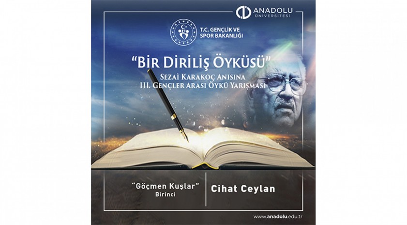 Anadolu Üniversitesi öğrencisi öykü yarışmasında birinci oldu