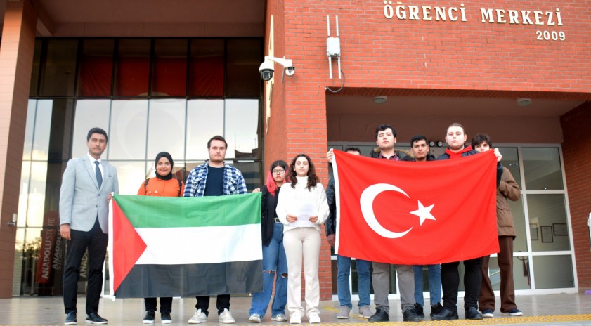 Anadolu Üniversitesi öğrenci kulüplerinden Filistin’e destek açıklaması