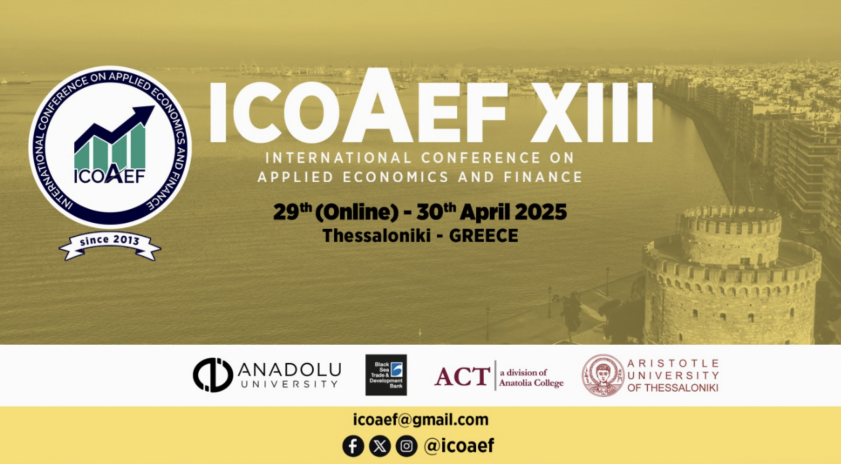 Anadolu Üniversitesi ortaklığı ile düzenlenen ICOAEF XIII Selanik’te gerçekleştirildi