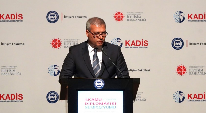 Rektör Adıgüzel, 1. Kamu Diplomasisi Sempozyumunda konuştu