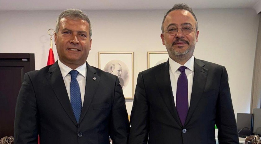 Rektör Adıgüzel’den Dışişleri Bakan Yardımcısı Yılmaz’a ziyaret