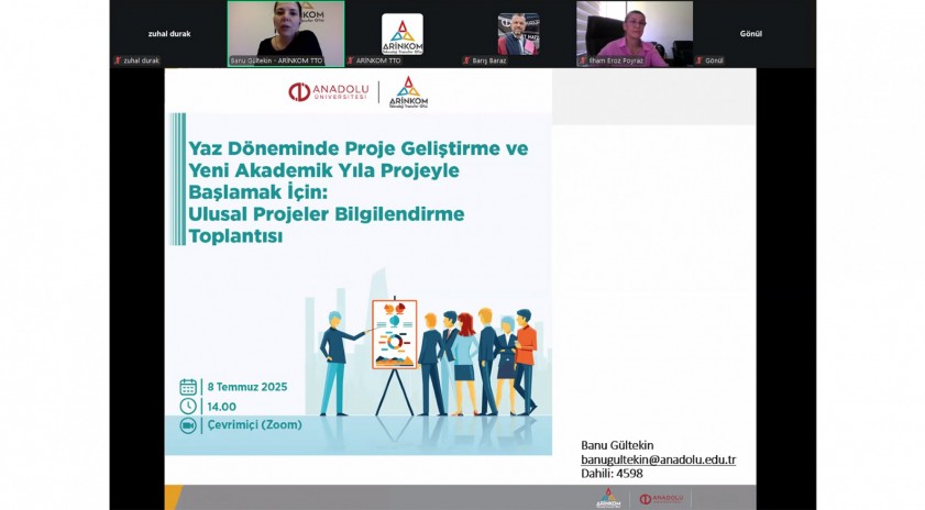 ARİNKOM TTO tarafından Ulusal Projeler bilgilendirme toplantısı gerçekleştirildi