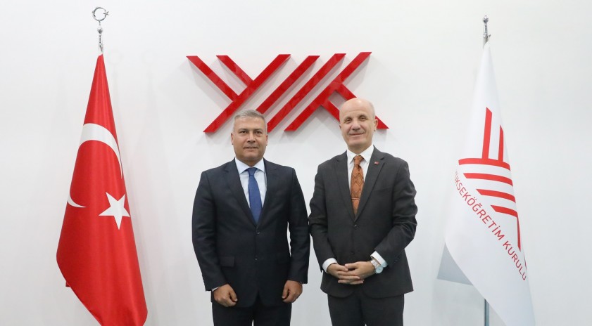 Rektörümüz Prof. Dr. Yusuf Adıgüzel’den YÖK Başkanı Prof. Dr. Erol Özvar’a ziyaret