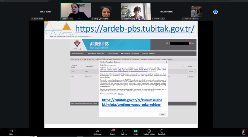 T&Uuml;BİTAK ARDEB 1001 Programı bilgilendirme toplantısı d&uuml;zenlendi